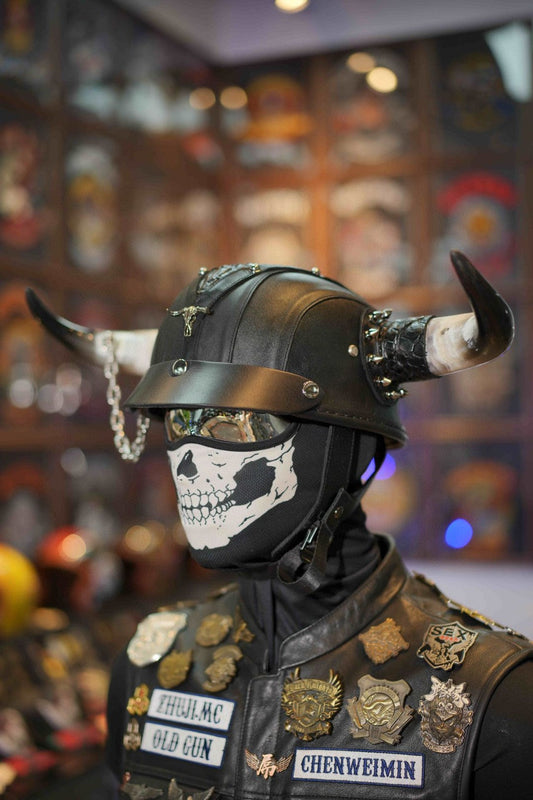 The Soul of Harley-Davidson & Indian Motorcycle Riders: Why True American Bikers Choose Custom Leather Helmets