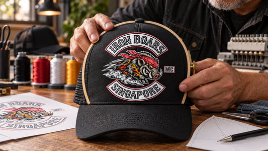 Iron Boars riders review featured materials for Embroidered Cap Logo Design: 7 Practical Tips.