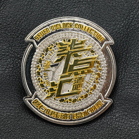 Custom 2D motorcycle club pin project example