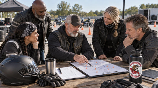 Roadbound Union riders review featured materials for How to Improve Motorcycle Riding Skills Safely.