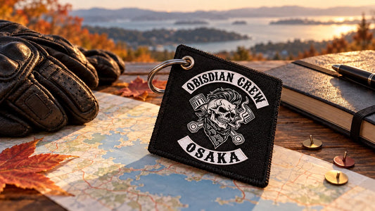 ハマツー2026の公式情報を確認するルート表とObsidian Crew Osakaの織物クラブキータグ。
