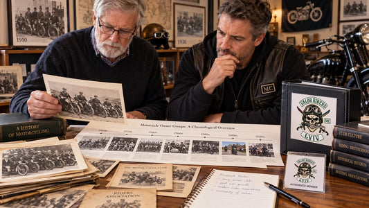 Valor Riders editorial scene illustrating a careful overview of Harley-Davidson owner-club history, distinguishing documented company programs from broader rider culture: featured.