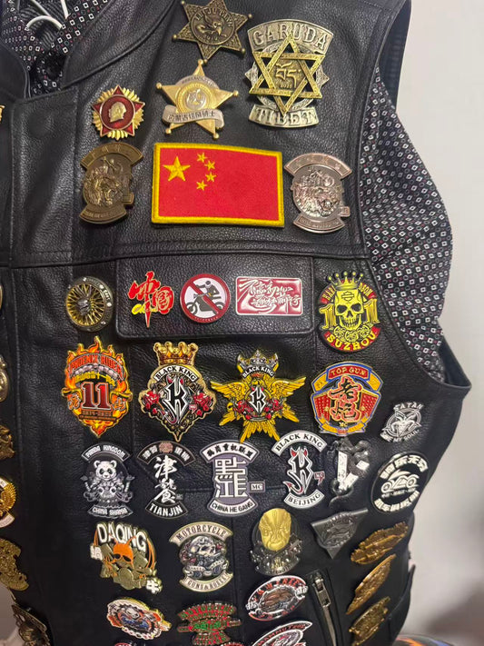 Harley Knight Leather Vest + PIN: More Than a Look, a Statement on the Road