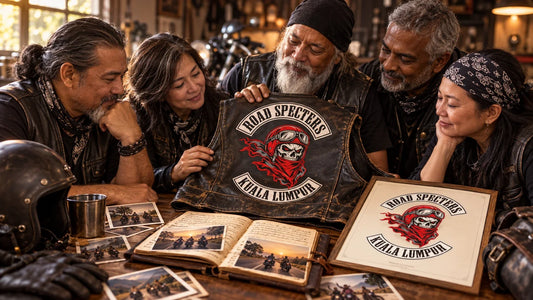 Road Specters riders review featured materials for Why a Leather Riding Vest Becomes Personal.