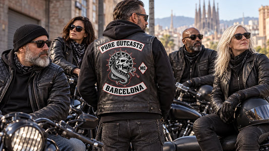 Pure Outcasts editorial scene illustrating practical biker style and club clothing etiquette: featured.