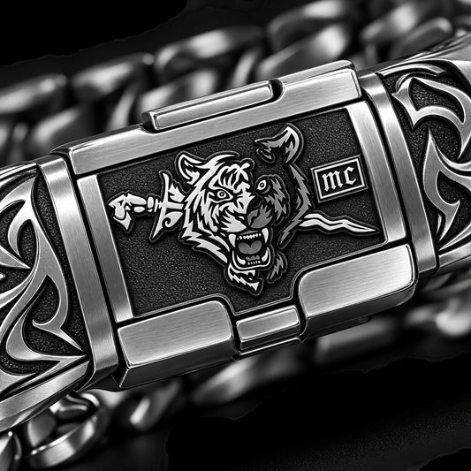 East Coast MC Singapore tiger identity incorporated into a bracelet clasp