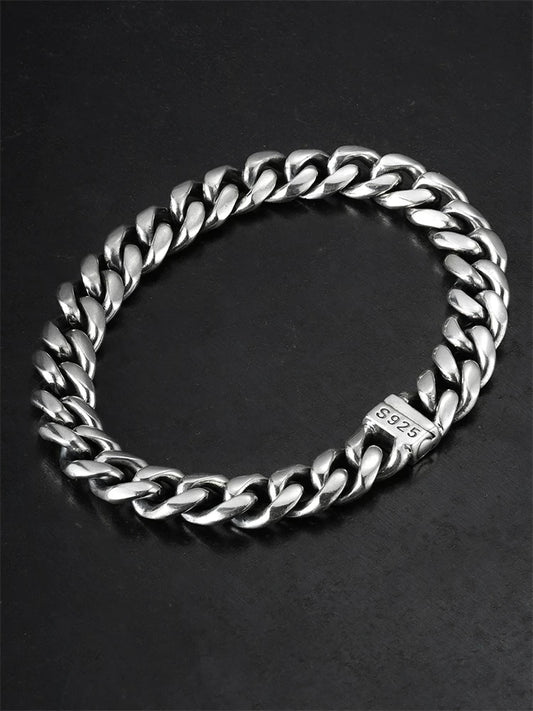 Magnetic Clasp 925 Silver Cuban Bracelet product view 1