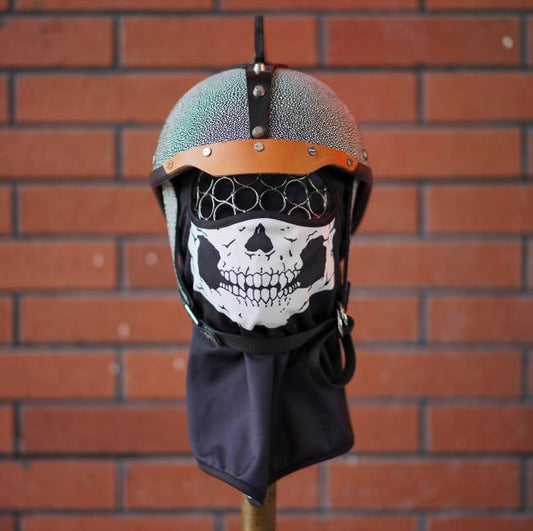 decorative-Half-helmet-Cowhide-Leather