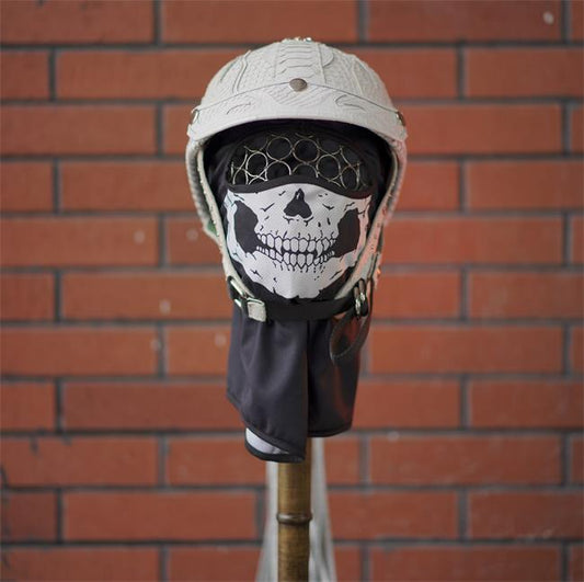 decorative-Half-helmet-Python-Leather