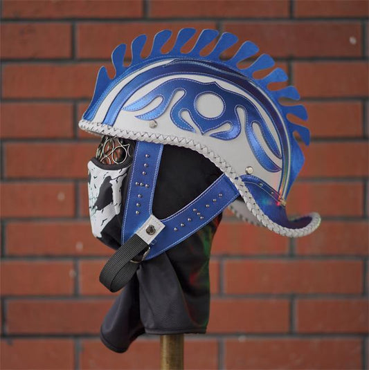decorative-Half-helmet-Cowhide-Leather
