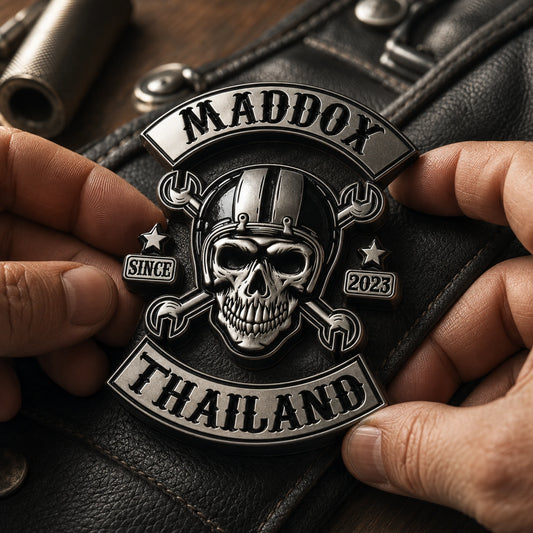 Custom motorcycle club anniversary 3D color pin