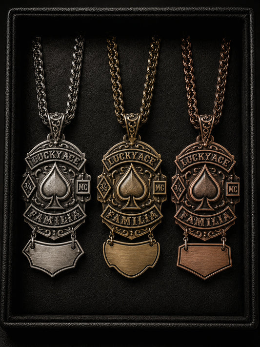 Custom motorcycle club necklace and pendant design