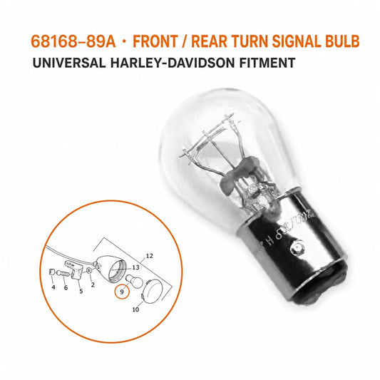 68168-89A front or rear turn signal bulb for Harley motorcycles