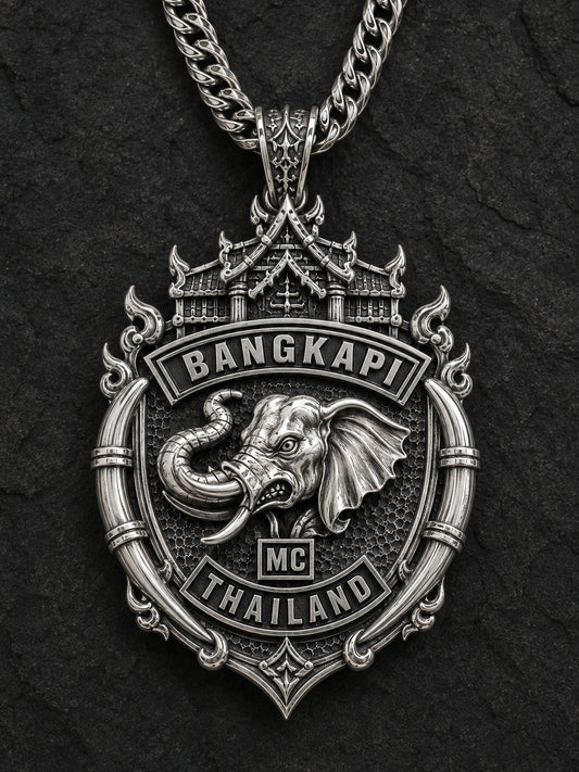 Custom motorcycle club necklace and pendant design