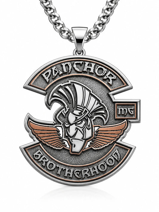 Custom motorcycle club necklace and pendant design