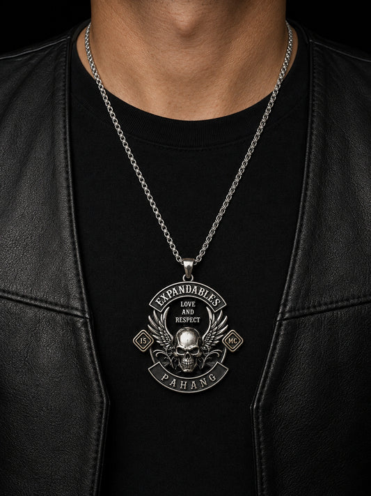 Custom motorcycle club necklace and pendant design