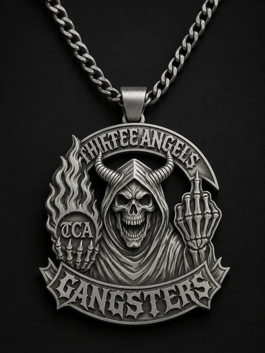 Custom motorcycle club necklace and pendant design