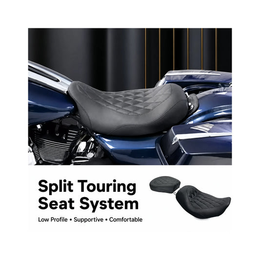 Split touring seat system