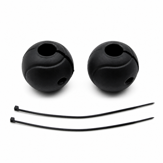 Crash-bar rubber bumper protectors for compatible motorcycles