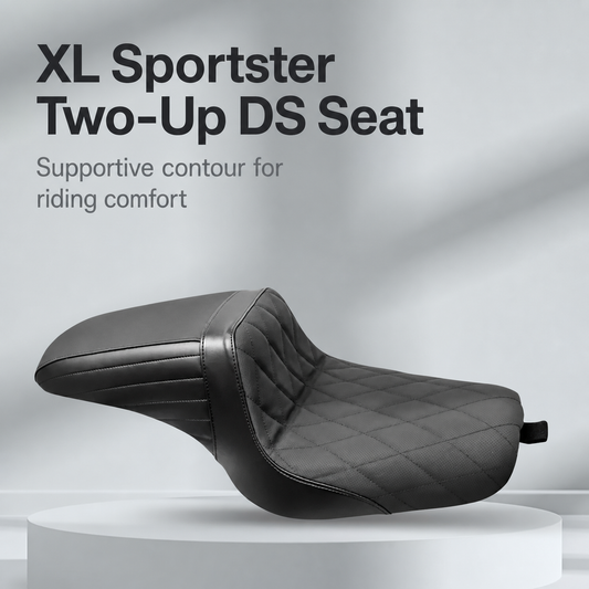XL Sportster two-up DS seat