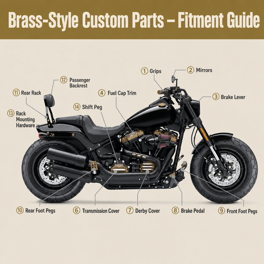 Brass-style custom parts fitment guide