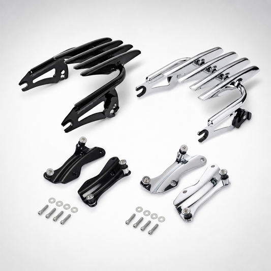 Harley-Davidson Touring luggage rack and docking hardware options