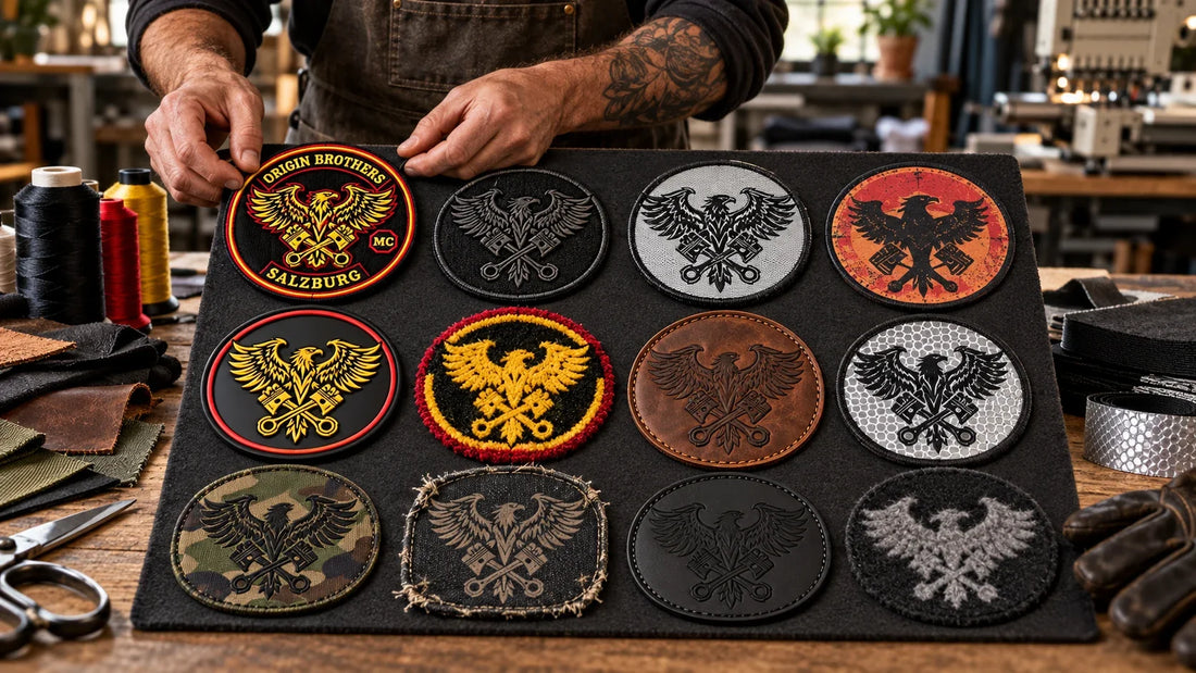 Origin Brothers riders review featured materials for 12 Types of Custom Patches: Materials and Best Uses.