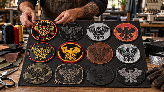 Origin Brothers riders review featured materials for 12 Types of Custom Patches: Materials and Best Uses.