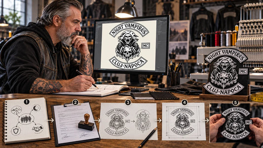 Night Vampires riders review featured materials for Design Motorcycle Club Patches: 5 Essential Steps.