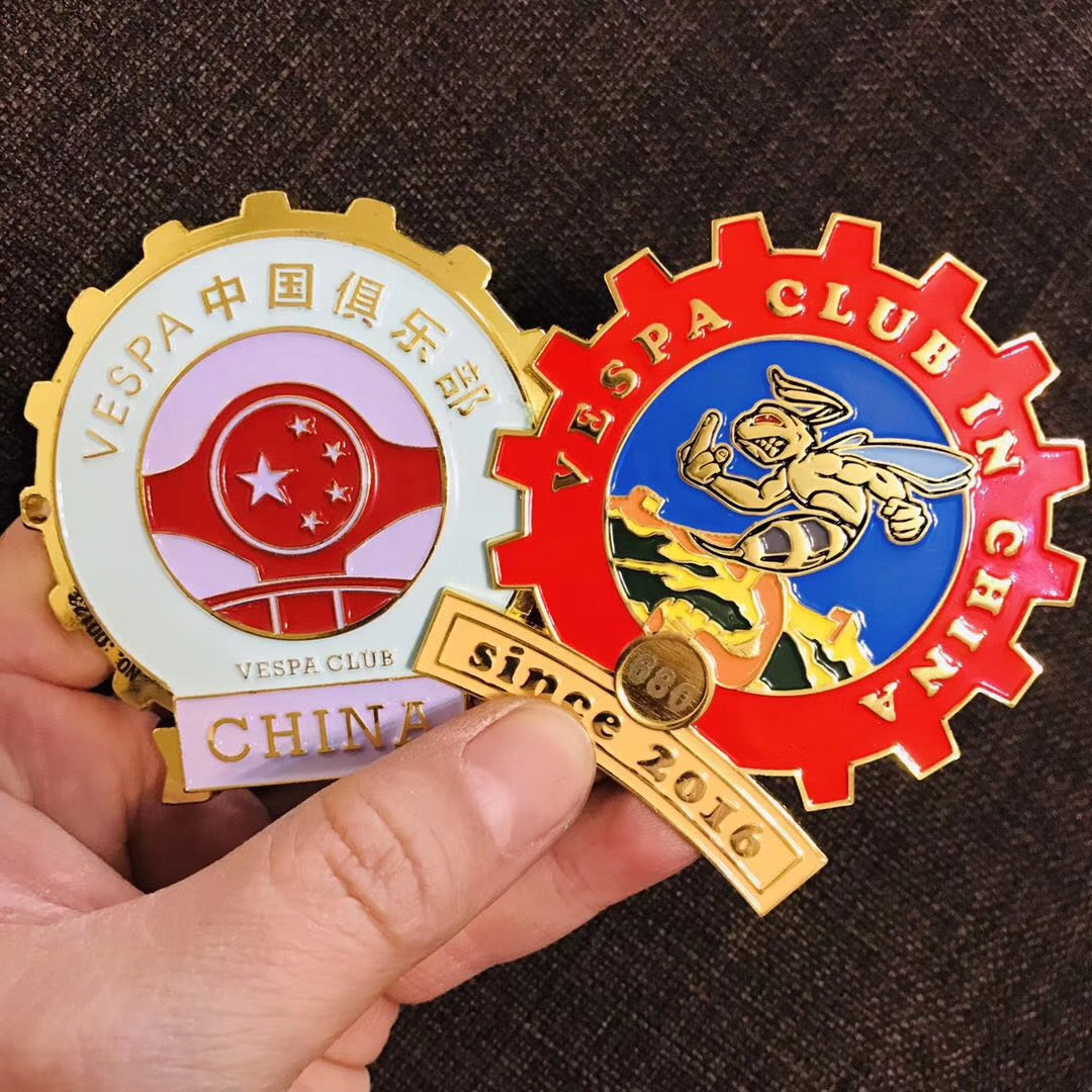 Elevate Your Motorcycle Club's Style: The Power of Color in Custom Pins
