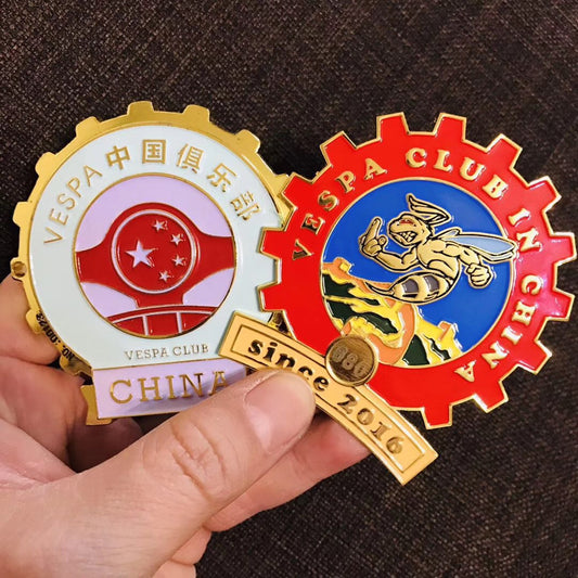 Elevate Your Motorcycle Club's Style: The Power of Color in Custom Pins