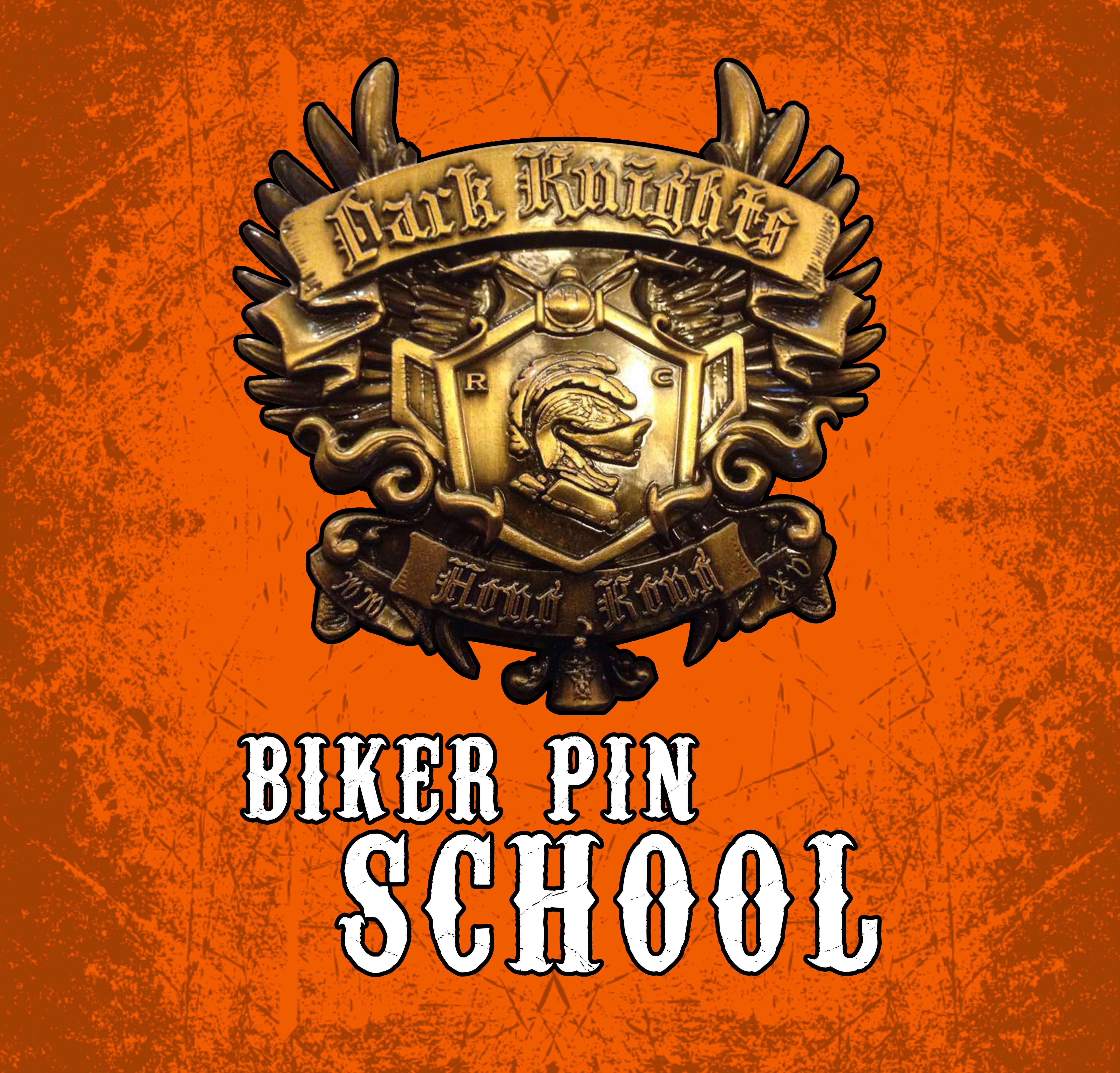 BIKER LAPEL PIN BASIC TRAINING SCHOOL