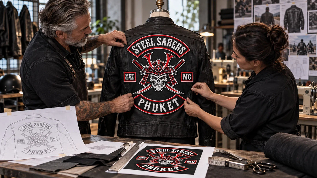 Steel Sabers riders review featured materials for Motorcycle Club Jacket Patches: Placement and Approval Guide.