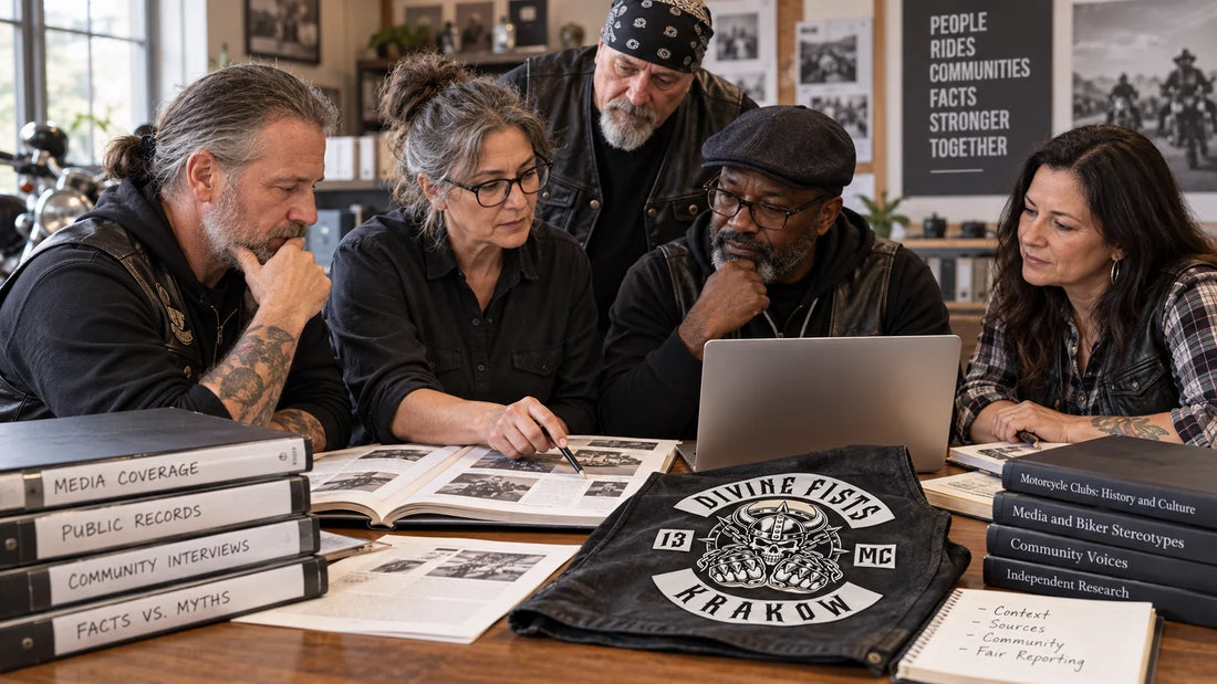 Divine Fists riders review featured materials for Motorcycle Club Stereotypes: Evidence, Context and Respect.