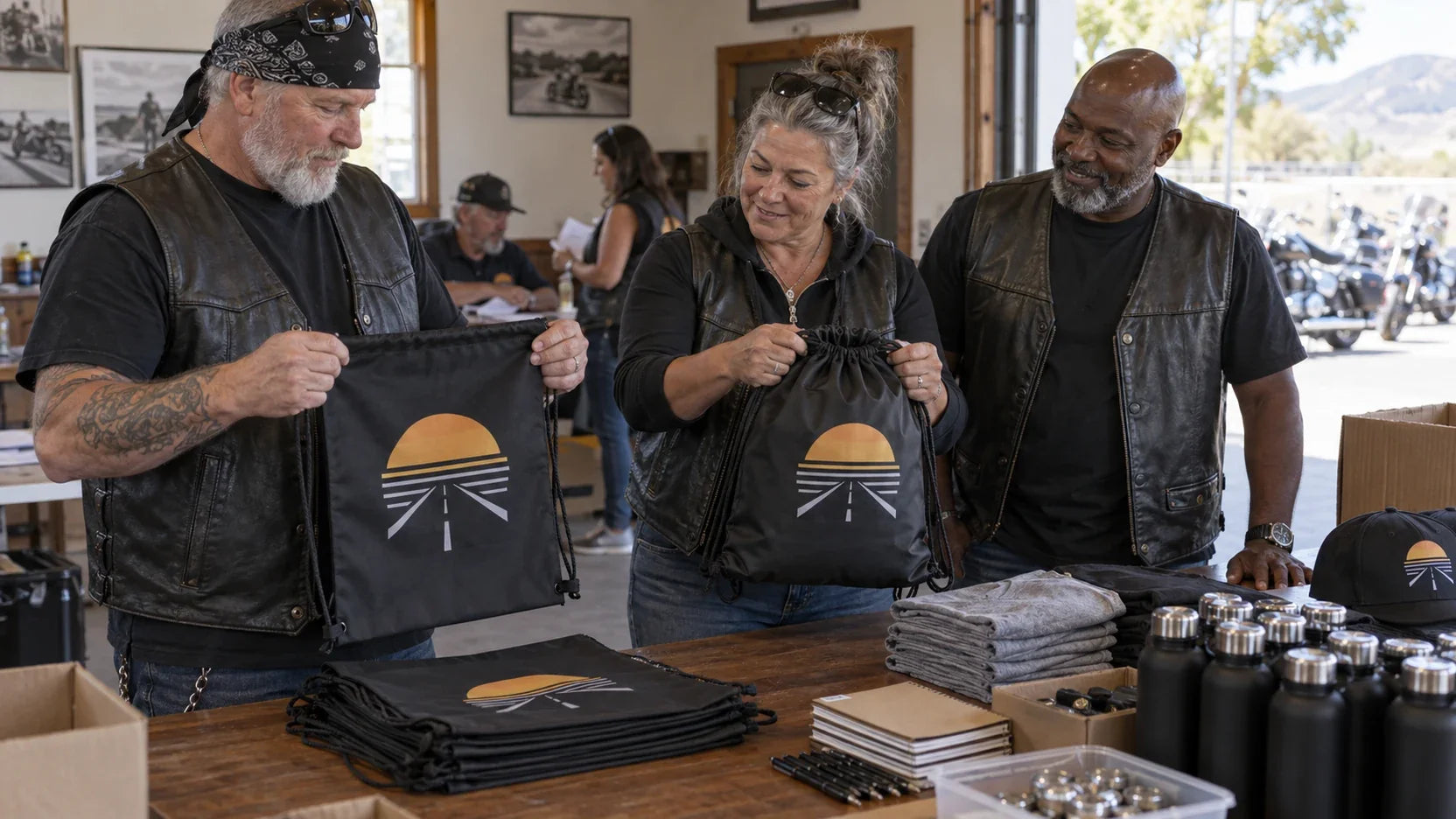 Club organizers review custom drawstring bag samples for custom club drawstring bags: buying guide for club organizers.