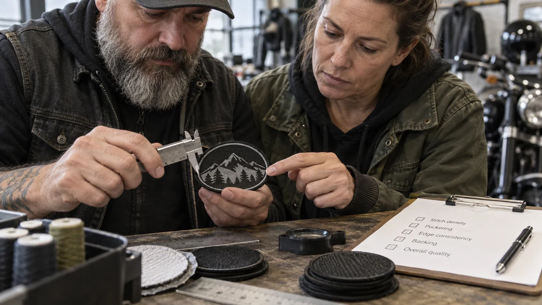 Eighteen Iron riders review featured materials for Custom Motorcycle Patches: Artwork, Materials and Ordering.