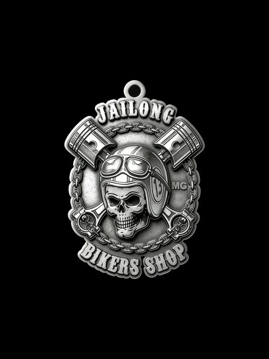 Motorcycle club workshop documentation volunteer pendant front view