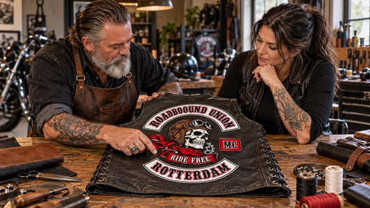 Roadbound Union editorial scene illustrating biker cuts and vest etiquette: featured.