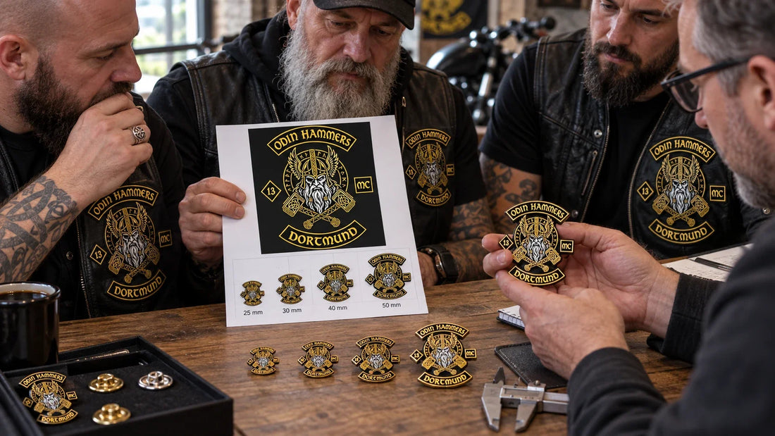 Odin Hammers riders review featured materials for Custom Motorcycle Club Pins: Design and Ordering Guide.