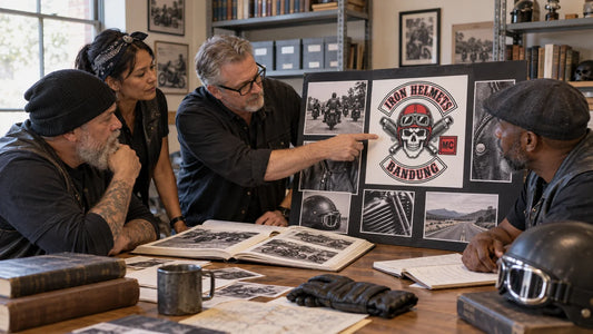 Iron Helmets riders review featured materials for Mongols MC and Motorcycle Club Identity: A Careful Guide.