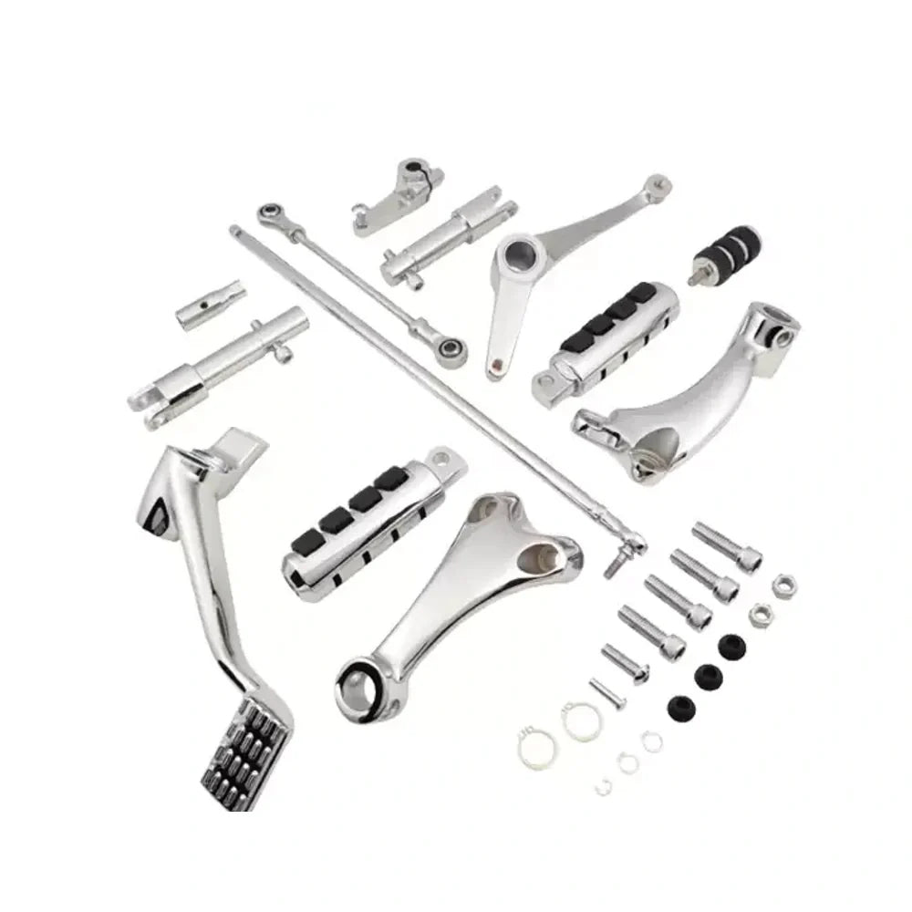 Harley Sportster forward controls kit featured in a motorcycle foot-control compatibility guide