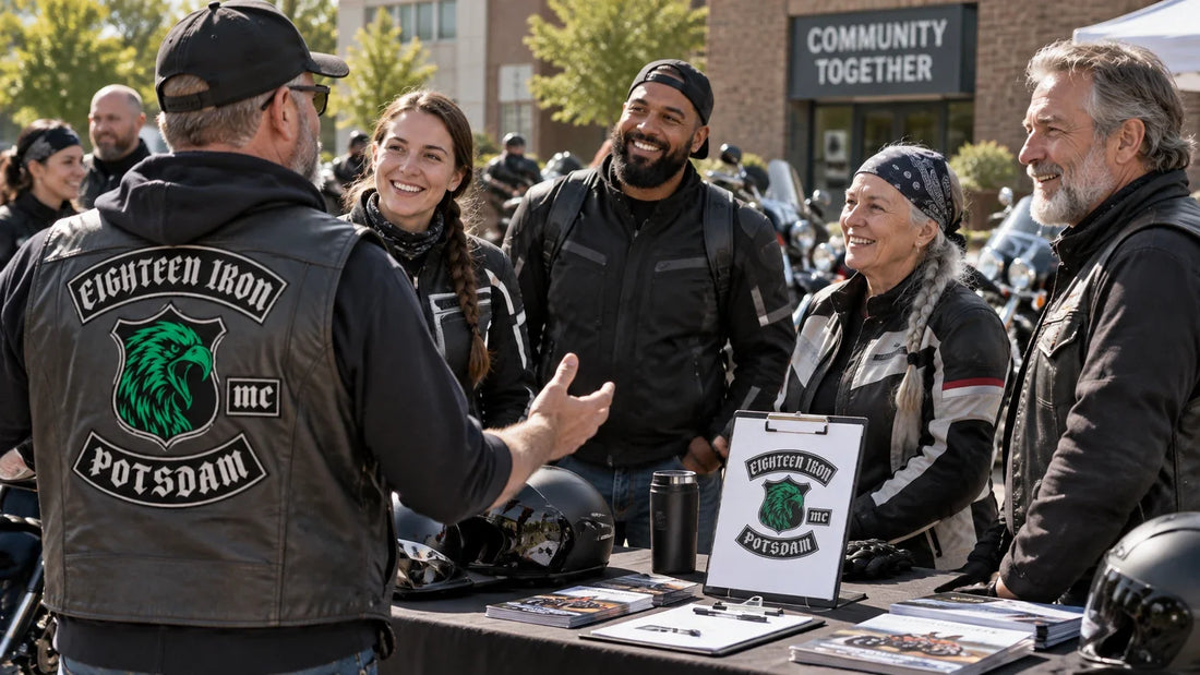 Eighteen Iron editorial scene illustrating ethical outreach to younger adult riders through transparent values, accessible events, mentorship and safe participation: featured.
