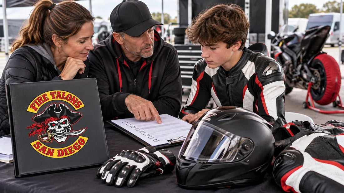 Fire Talons riders review featured materials for How Parents Can Support a Young Motorcycle Racer.