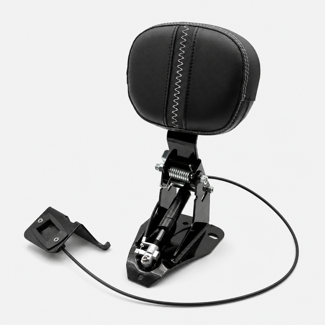 Adjustable Harley Touring rider backrest featured in an upgrade decision guide