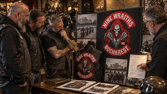 Nine Wraiths riders review featured materials for Motorcycle Vests and Cuts: History, Meaning and Respect.