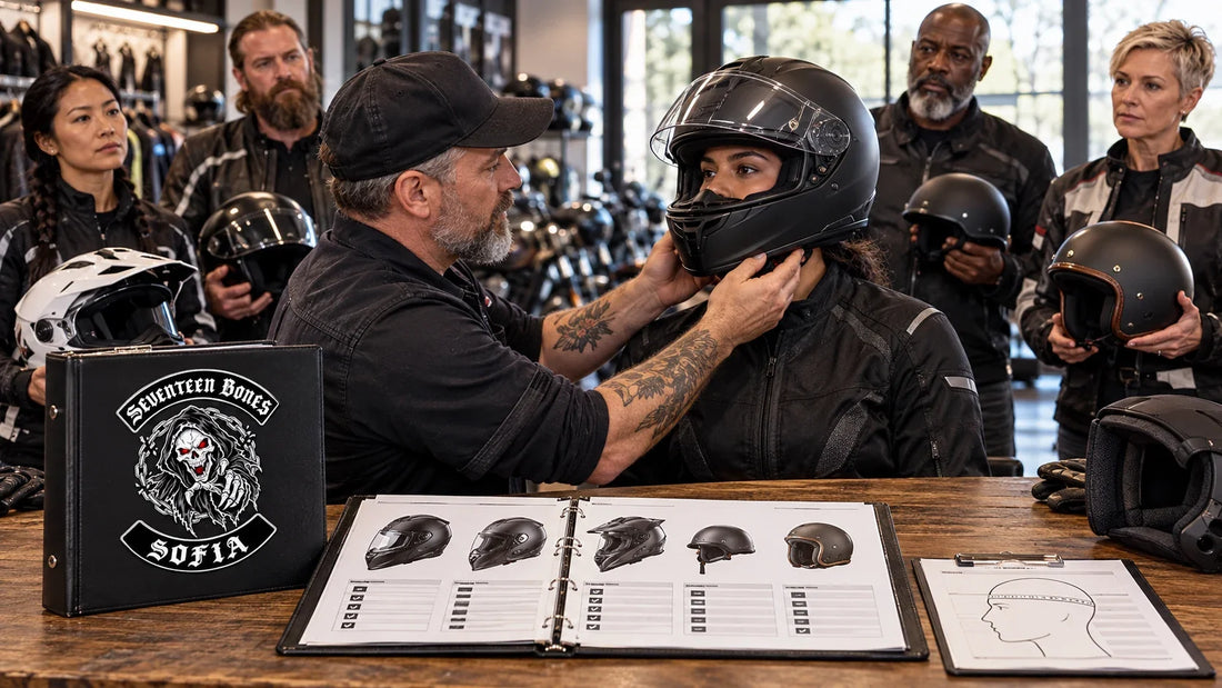 Seventeen Bones riders review featured materials for Full-Face Motorcycle Helmets: Benefits, Limits and Fit.