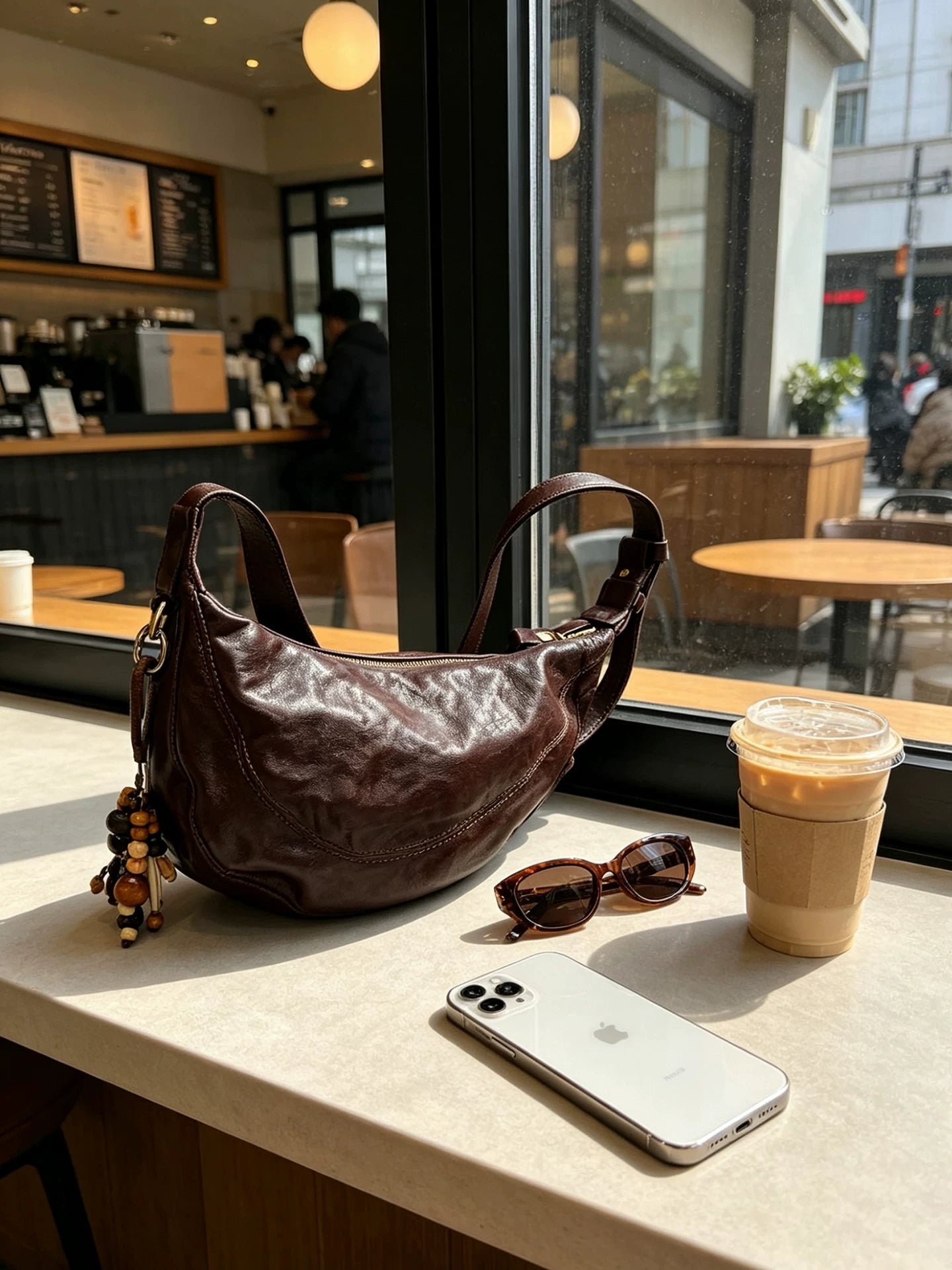 asymmetric horsehide crossbody bag 1