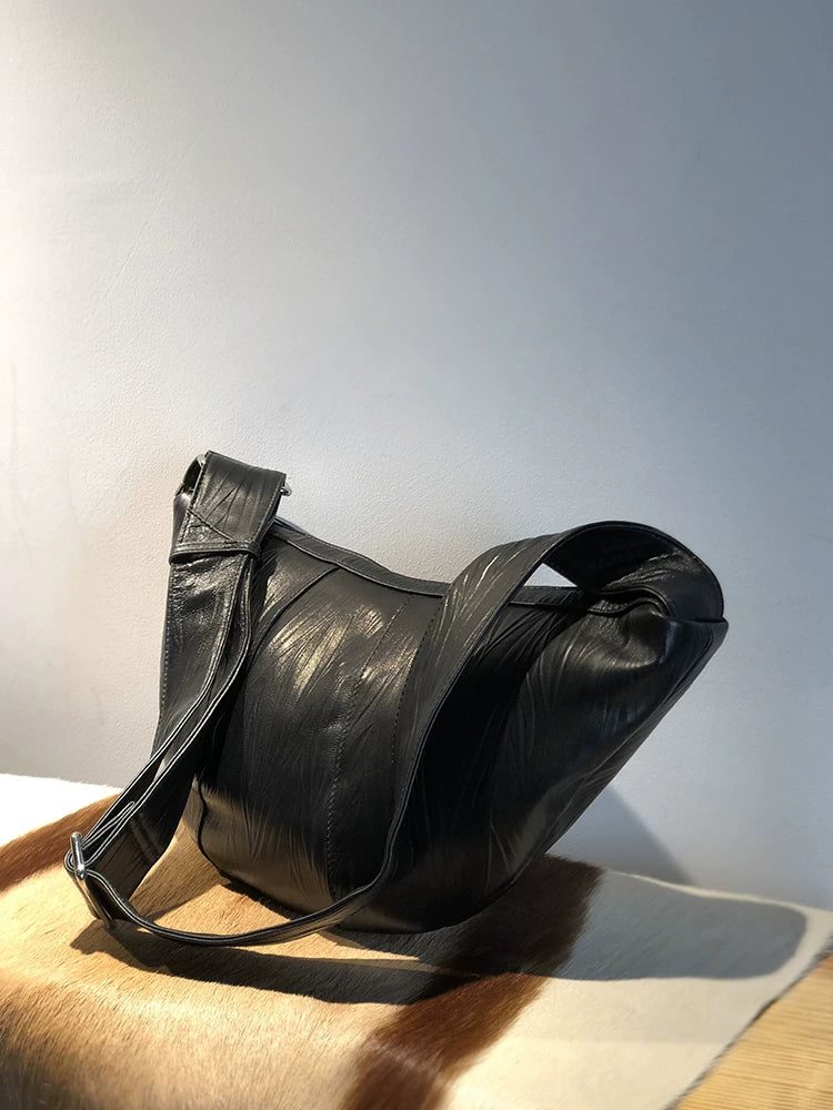 soft lambskin croissant crossbody bag 2