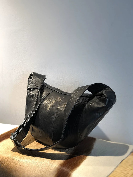 soft lambskin croissant crossbody bag 2