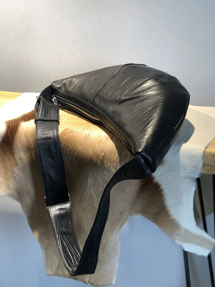 soft lambskin croissant crossbody bag 3